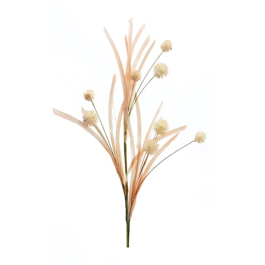 Cream & Pink Foxtail & Pod Spray, 12ct.